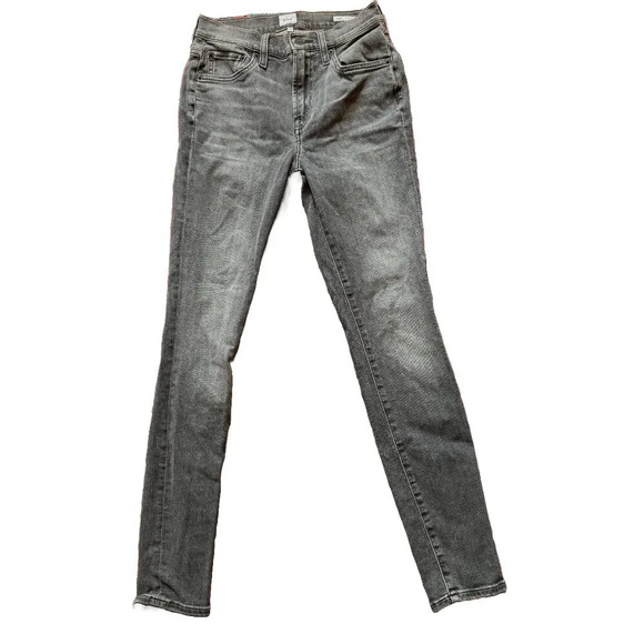 Edwin Jeans Candice 10” high rise skinny Grey Rinse denim jeans  size 25 - Picture 1 of 7